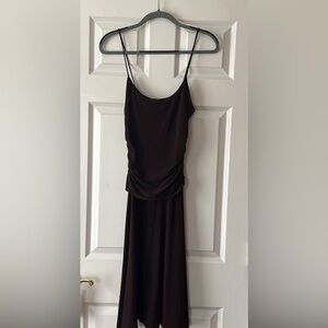 Spandex rouche flowy dress
